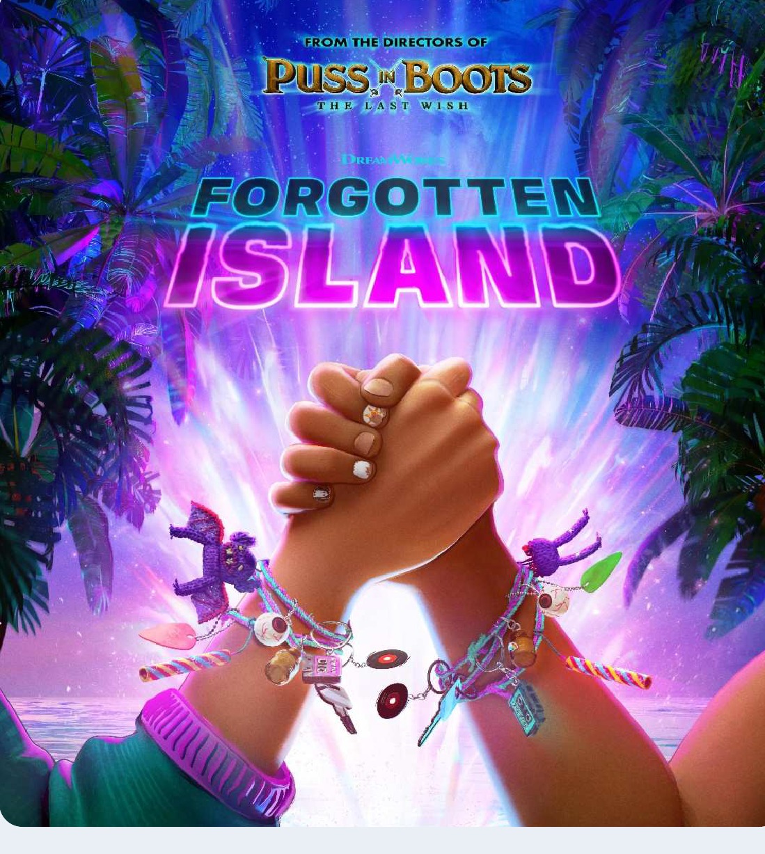 Forgotten Island movie poster, from the directors of Puss in Boots: The Last Wish
